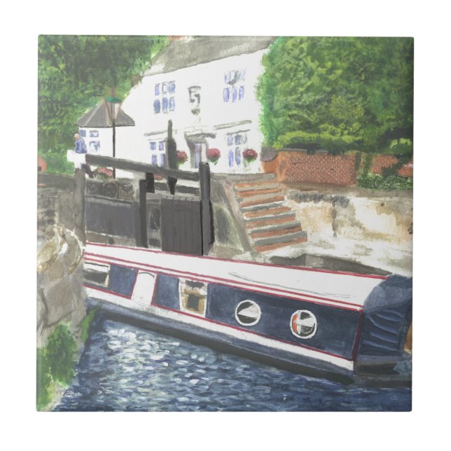 Beestonl Lock House Nottingham Ceramic Tile (Front)