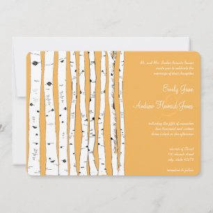 Beeswax Birch Tree Wedding Invitations