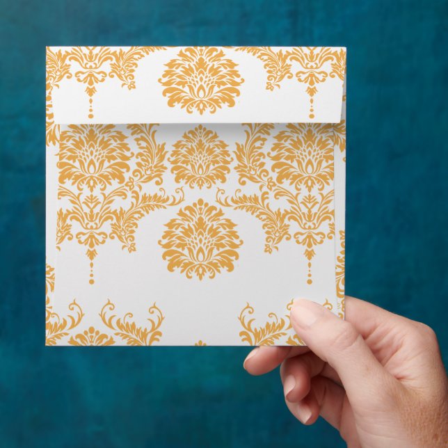 Beeswax Vintage Damask Envelopes (Hand)