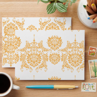 Beeswax Vintage Damask Envelopes