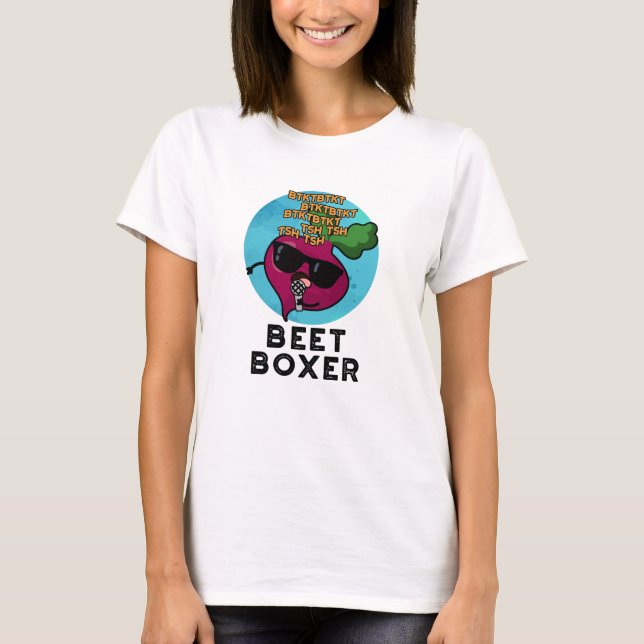 Beet Boxer Funny Beetroot Pun  T-Shirt (Front)