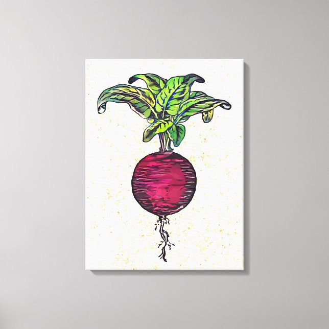 Beet Canvas Print (Front)
