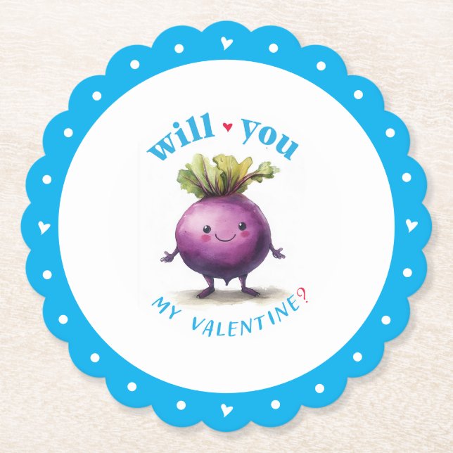 Beet my Valentine Coaster (Front)