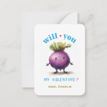 Beet my Valentine Kids Classroom Valentine Note