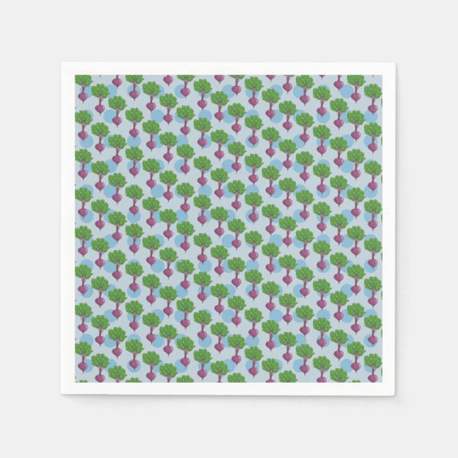 Beet plant pattern napkins (Front)
