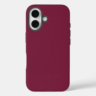 Beet Red Solid Color iPhone 16 Case