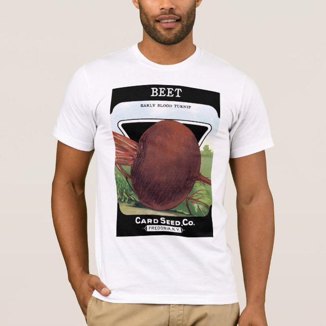 Beet Seed Packet Label T-Shirt (Front)