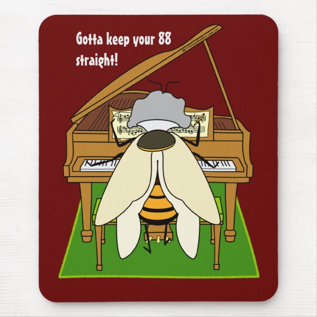 Beethoven -  "88 straight" Mousepad (Front)