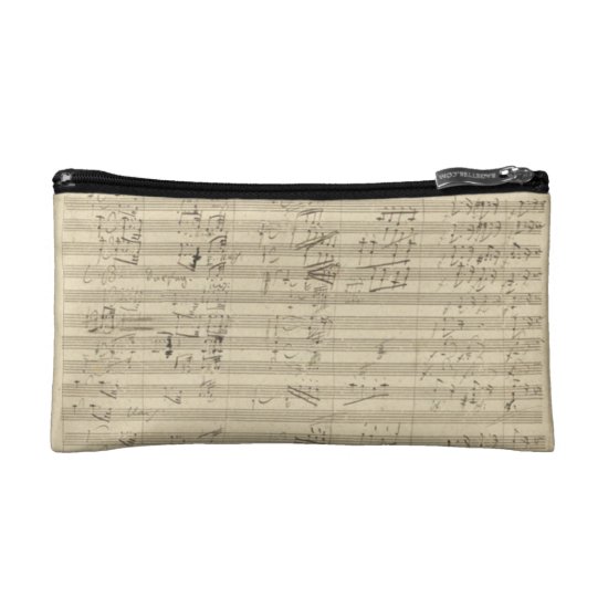 Beethoven 9th Symphony, Music Manuscript Makeup Bag