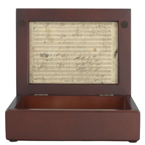Beethoven 9th Symphony, Music Manuscript Memory Box