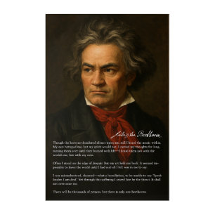 Beethoven – A Portrait of Genius and Resolve Acrylic Print