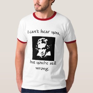 Beethoven Attitude Ringer T-shirt