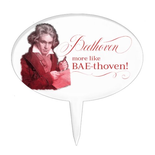 Beethoven BAEthoven Classical Composer Pun Cake Topper
