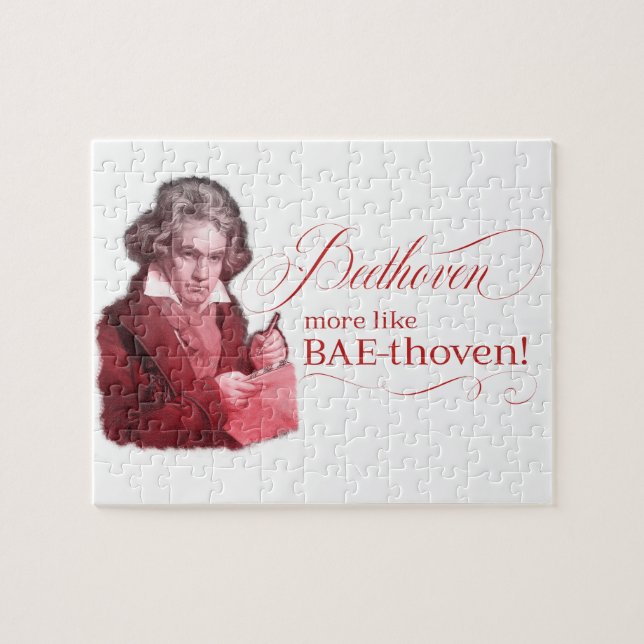 Beethoven BAEthoven Classical Composer Pun Jigsaw Puzzle (Horizontal)