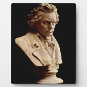 Beethoven bust statue plaque