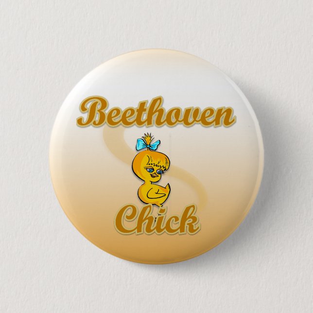 Beethoven Chick Button (Front)