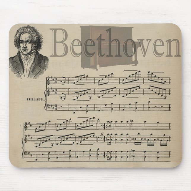 Beethoven Classic Music Gift for Music lovers Mouse Pad (Front)