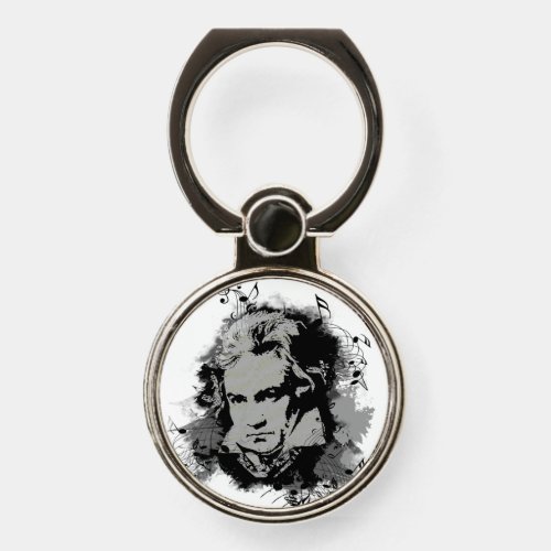 Beethoven Classical Music Composer Song Phone Ring Stand