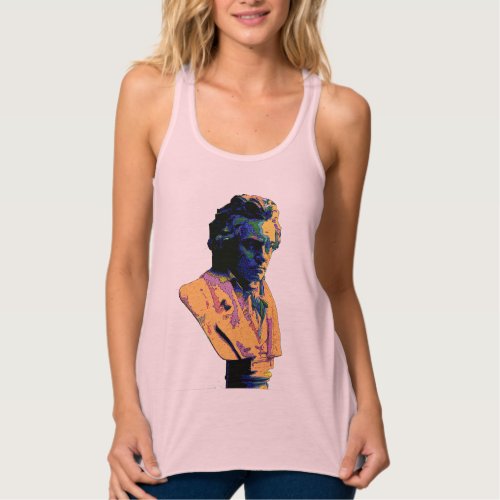Beethoven Colorful Bust Tank Top