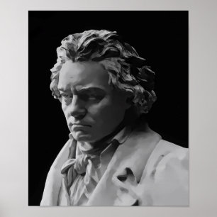 BEETHOVEN DEATH MASK POSTER