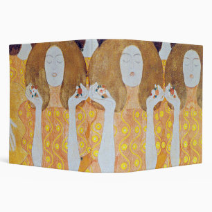 Beethoven Frieze (detail), Gustav Klimt 3 Ring Binder