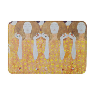Beethoven Frieze (detail), Gustav Klimt Bath Mat