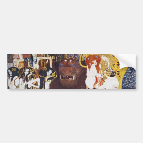 Beethoven Friezedetail Gustav Klimt Bumper Sticker