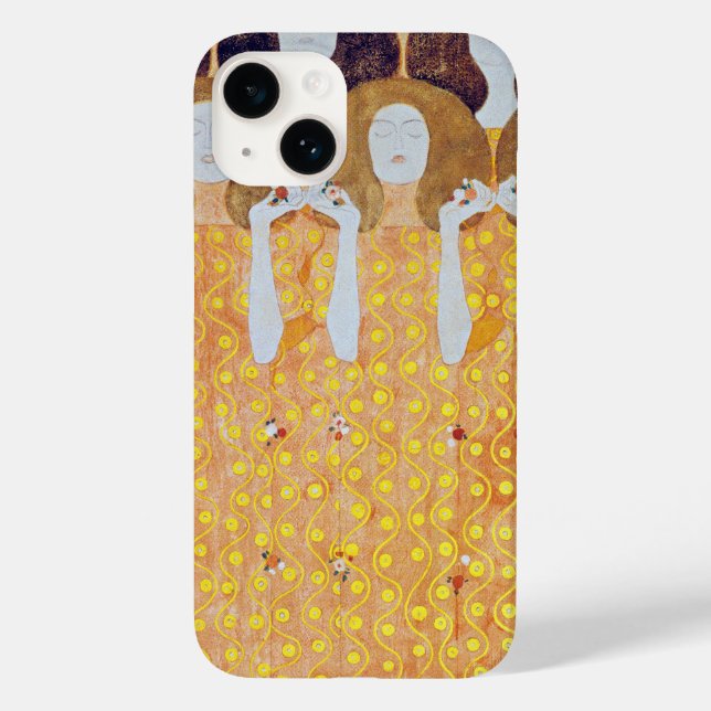 Beethoven Frieze (detail), Gustav Klimt Case-Mate iPhone Case (Back)