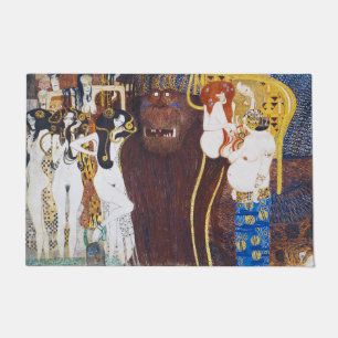 Beethoven Frieze(detail), Gustav Klimt Doormat