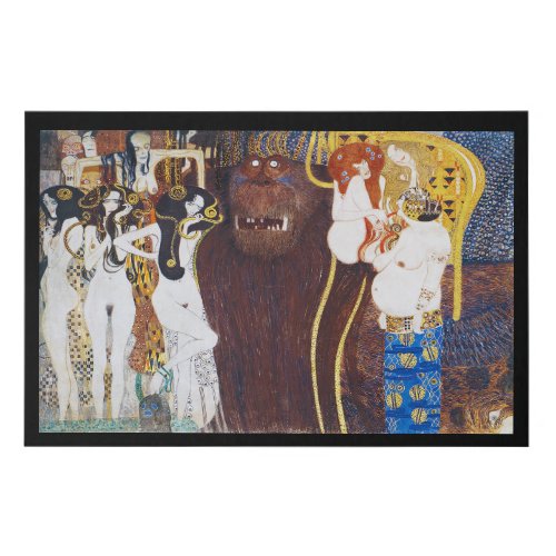 Beethoven Friezedetail Gustav Klimt Faux Canvas Print