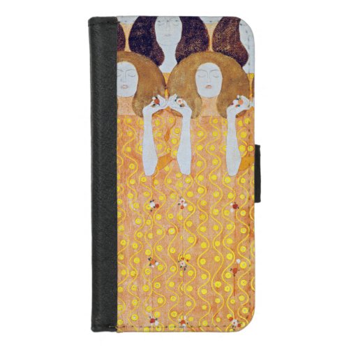 Beethoven Frieze detail Gustav Klimt iPhone 87 Wallet Case