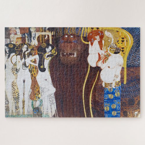 Beethoven Friezedetail Gustav Klimt Jigsaw Puzzle
