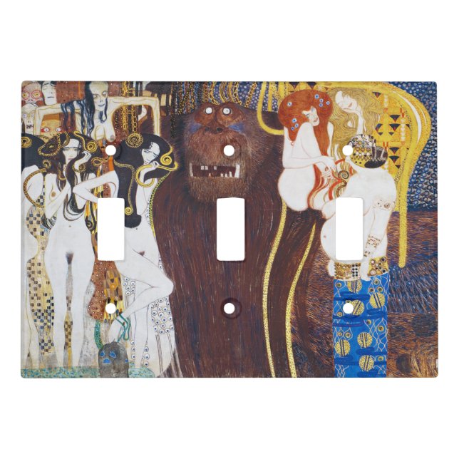 Beethoven Frieze(detail), Gustav Klimt Light Switch Cover (Front)