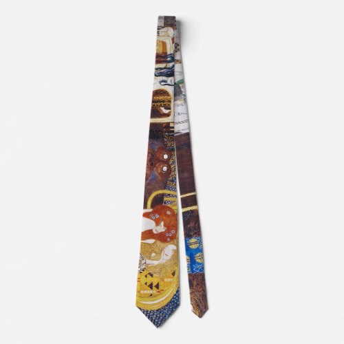 Beethoven Friezedetail Gustav Klimt Neck Tie