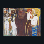 Beethoven Frieze(detail), Gustav Klimt Postcard<br><div class="desc">Gustav Klimt (July 14, 1862 – February 6, 1918) was an Austrian symbolist painter and one of the most prominent members of the Vienna Secession movement. Klimt is noted for his paintings, murals, sketches, and other objets d'art. In addition to his figurative works, which include allegories and portraits, he painted...</div>