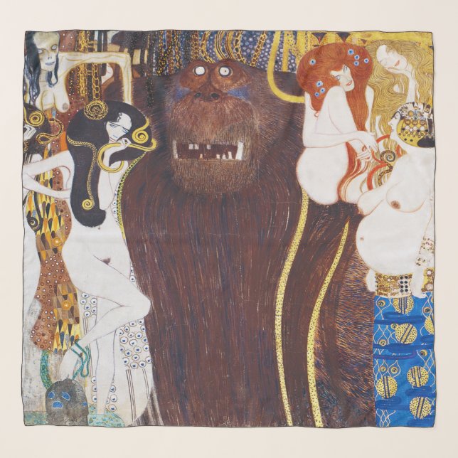 Beethoven Frieze(detail), Gustav Klimt Scarf (Front)