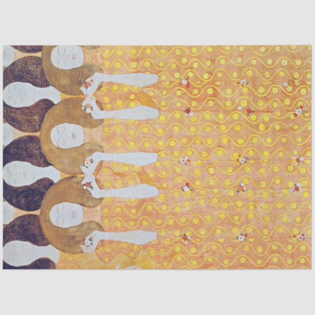 Beethoven Frieze (detail), Gustav Klimt Tissue Paper (Front)