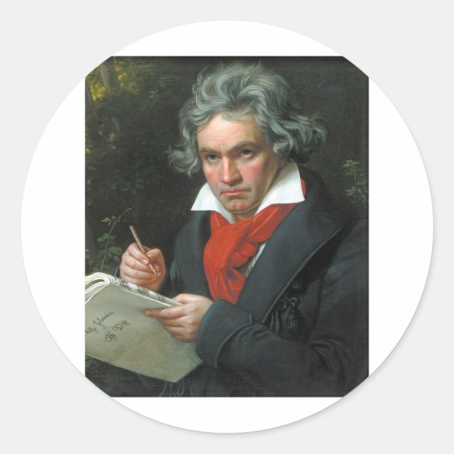 Beethoven Gifts Tees Collectibles ON SALE Classic Round Sticker (Front)