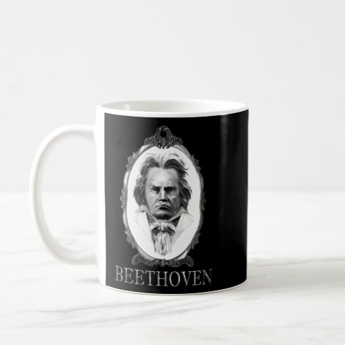 Beethoven Gothic Classical Music Ver Bw  Coffee Mug
