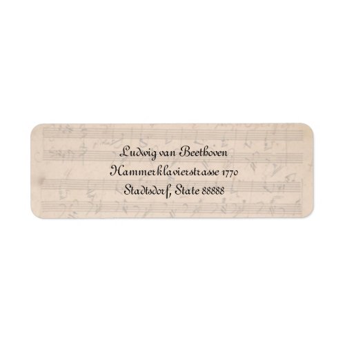 Beethoven Hammerklavier Sonata Label