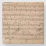Beethoven Hammerklavier Sonata Music Manuscript Stone Coaster at Zazzle