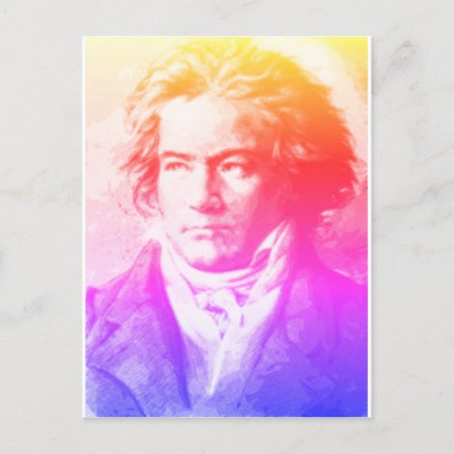 Beethoven In Colors Postcard