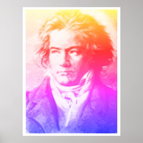 Beethoven In Colors Poster
