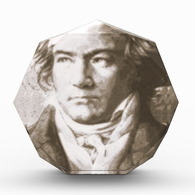 Beethoven In Sepia Acrylic Award (Front)