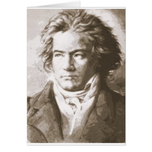 Beethoven In Sepia Cards (Front)