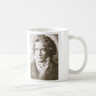 Beethoven In Sepia Coffee Mug