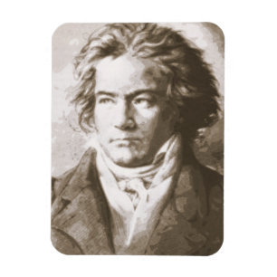 Beethoven In Sepia Magnet