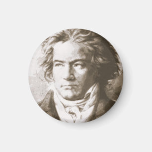 Beethoven In Sepia  Magnet
