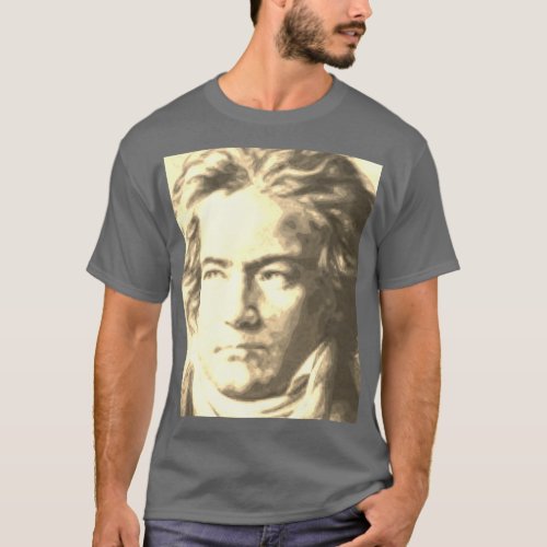 Beethoven In Sepia  T_Shirt