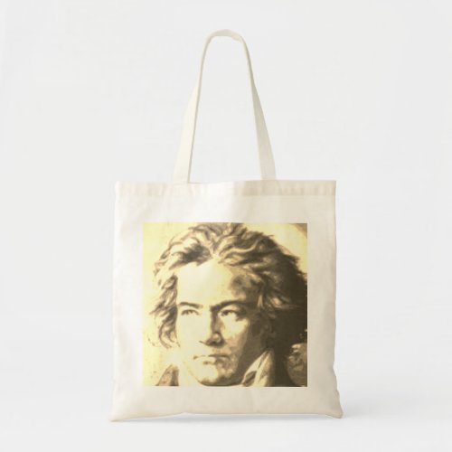 Beethoven In Sepia Tote Bag